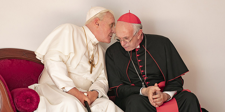 The Two Popes, Jonathan Pryce, Anthony Hopkins, Fernando Meirelles