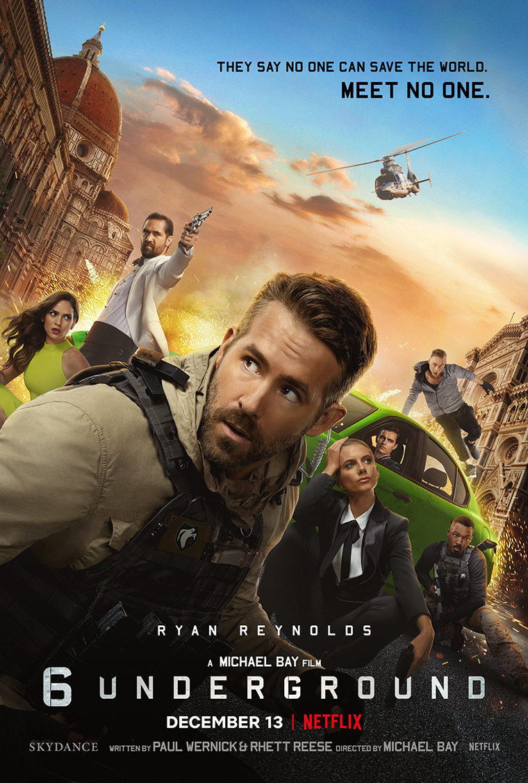 6 Underground, Netflix, Michael Bay, Ryan Reynolds