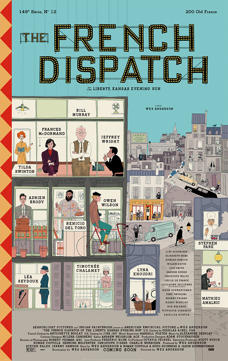 The French Dispatch, poster