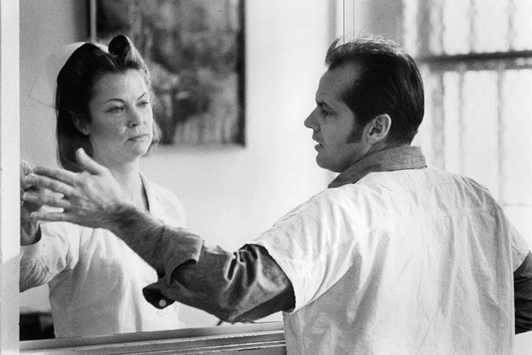 Ratched, Jack Nicholson, Louise Fletcher, One Flew Over the Cuckoo's Nest, Atrapado sin Salida